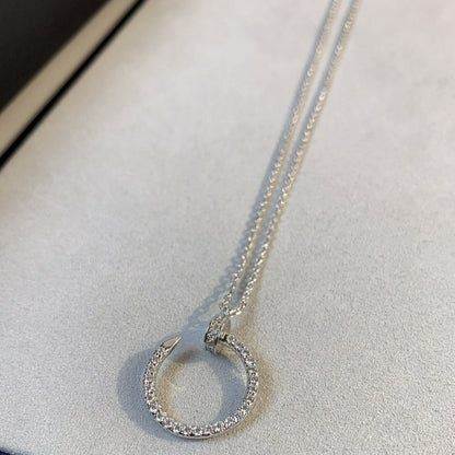 [Clover]JUSTE NECKLACE SILVER DIAMONDS