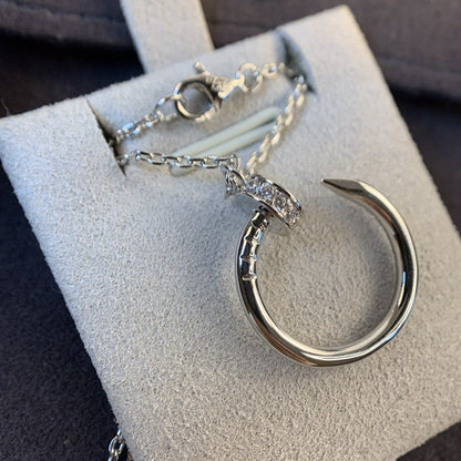 [Clover]JUSTE NECKLACE SILVER DIAMONDS