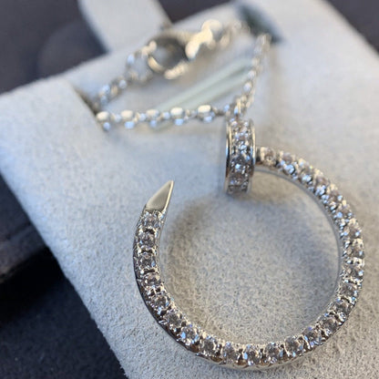 [Clover]JUSTE NECKLACE SILVER DIAMONDS
