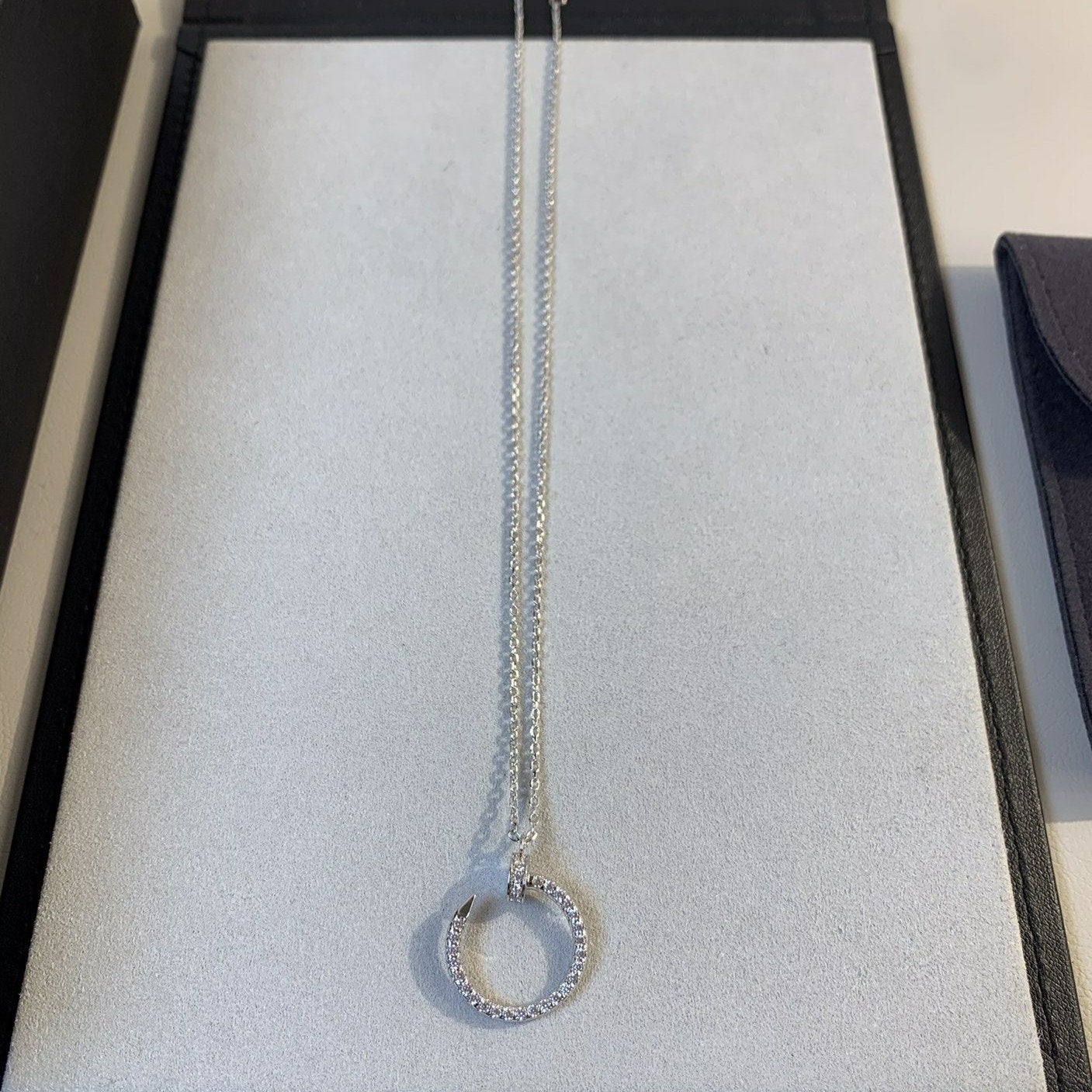 [Clover]JUSTE NECKLACE SILVER DIAMONDS