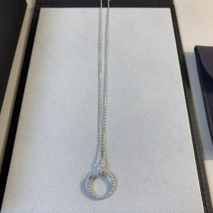 [Clover]JUSTE NECKLACE SILVER DIAMONDS