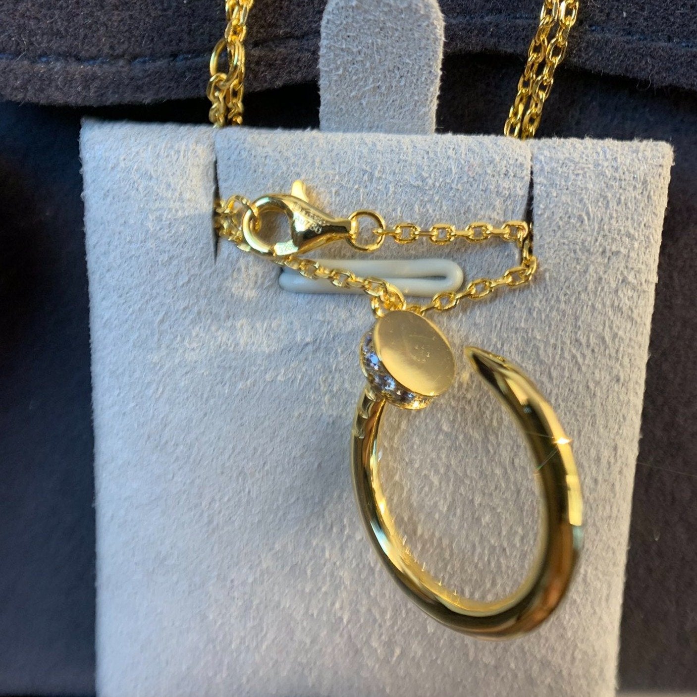 [Clover]JUSTE NECKLACE GOLD DIAMONDS