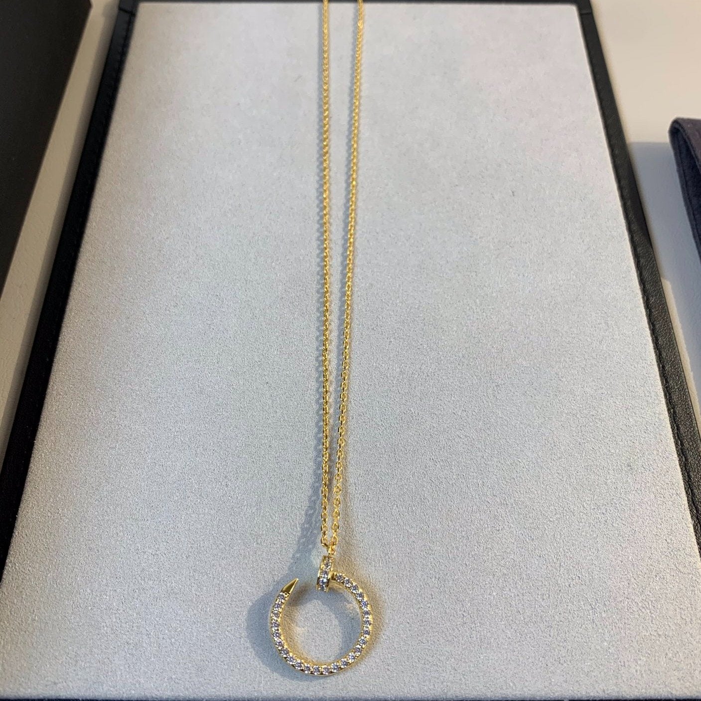 [Clover]JUSTE NECKLACE GOLD DIAMONDS