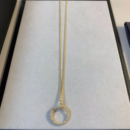 [Clover]JUSTE NECKLACE GOLD DIAMONDS