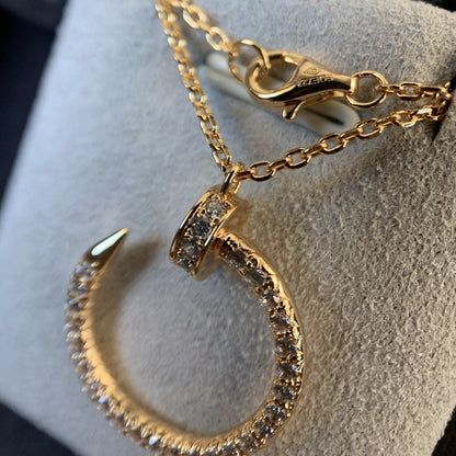 [Clover]JUSTE NECKLACE PINK GOLD DIAMONDS