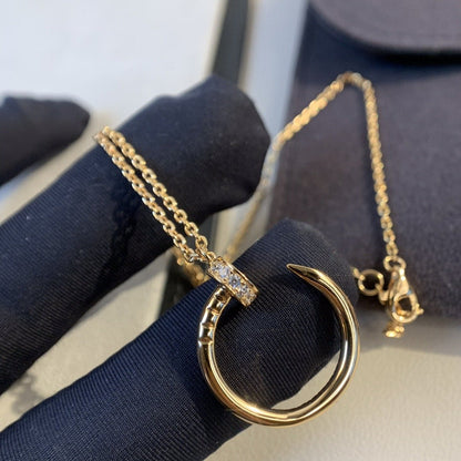 [Clover]JUSTE NECKLACE PINK GOLD DIAMONDS