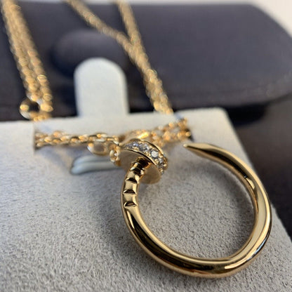 [Clover]JUSTE NECKLACE PINK GOLD DIAMONDS