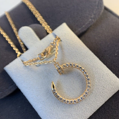 [Clover]JUSTE NECKLACE PINK GOLD DIAMONDS