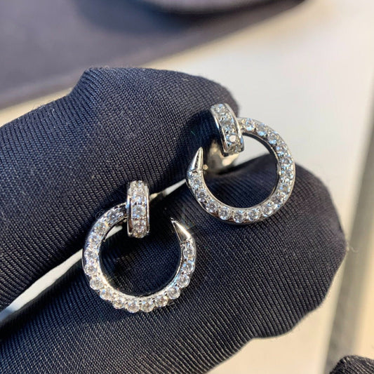 [Clover]JUSTE EARRINGS SILVER DIAMONDS