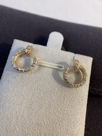 [Clover]JUSTE EARRINGS GOLD DIAMONDS