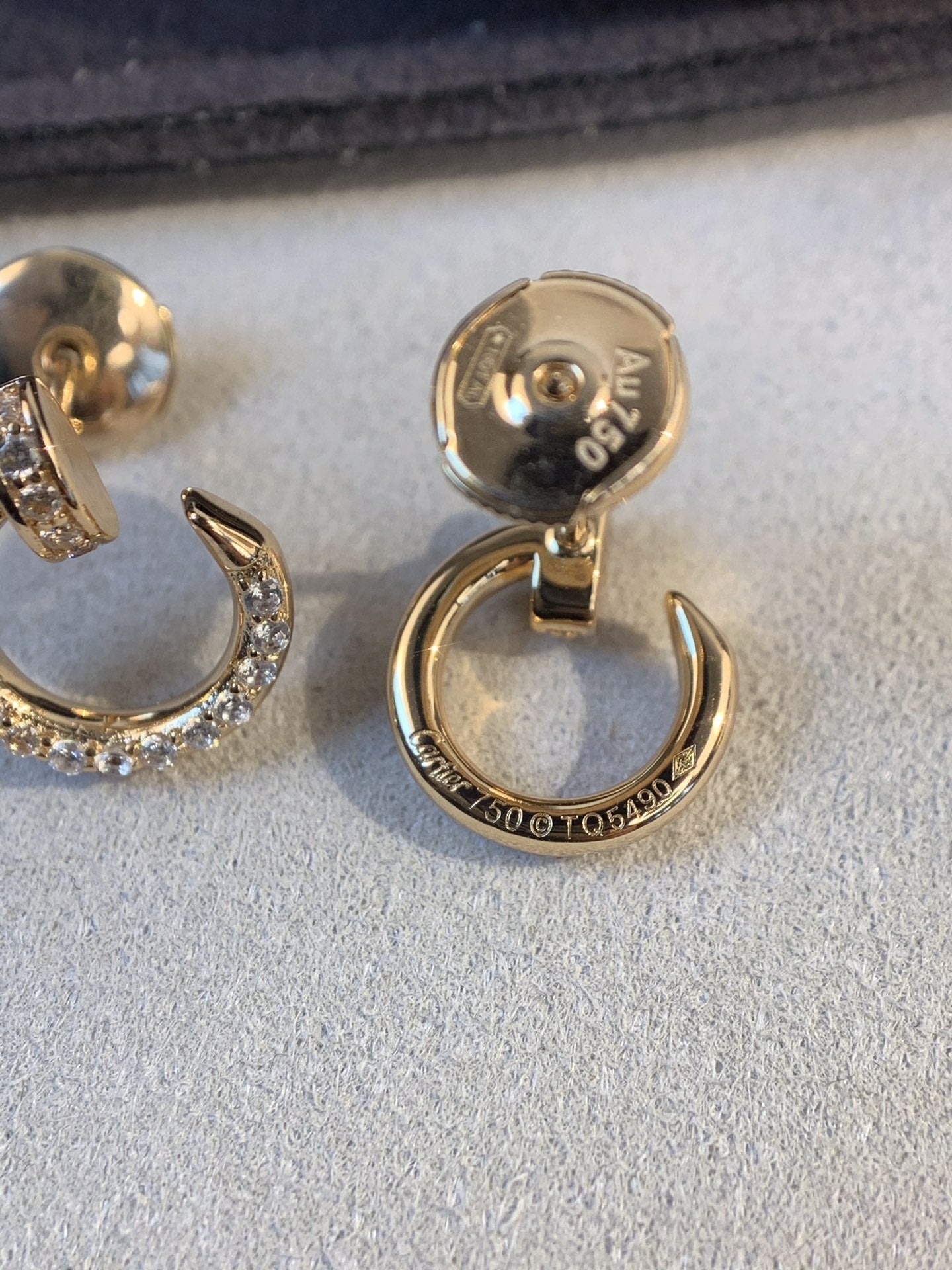 [Clover]JUSTE EARRINGS GOLD DIAMONDS