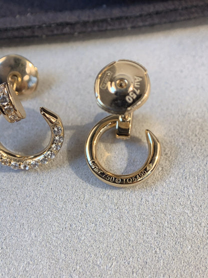 [Clover]JUSTE EARRINGS GOLD DIAMONDS