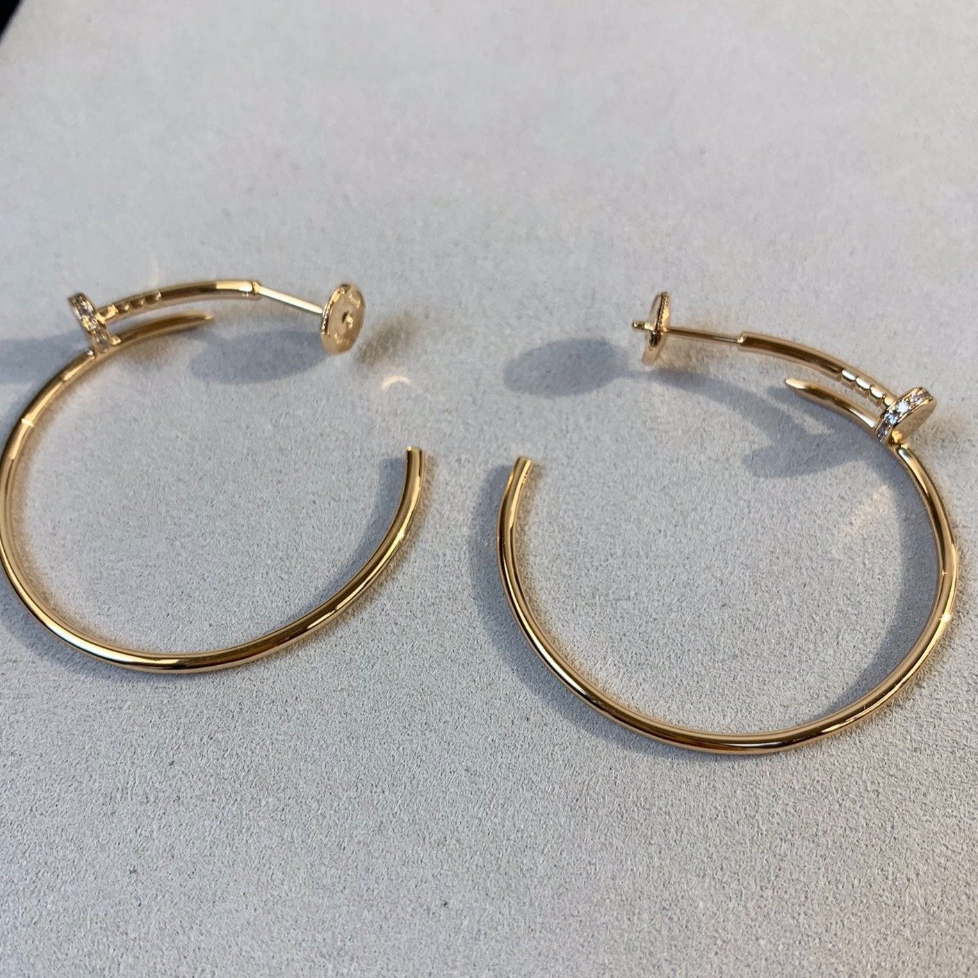 [Clover]JUSTE EARRINGS GOLD DIAMONDS 1.8MM