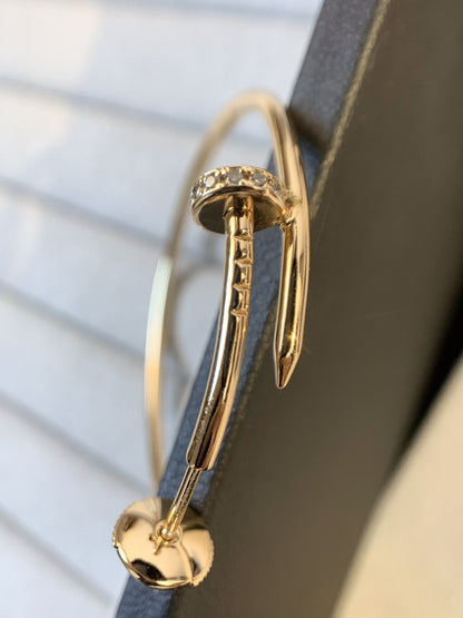 [Clover]JUSTE EARRINGS GOLD DIAMONDS 1.8MM