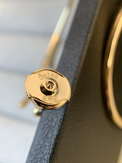 [Clover]JUSTE EARRINGS GOLD DIAMONDS 1.8MM