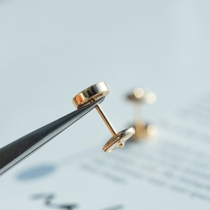 [Clover]LOVE EARRINGS PINK GOLD 10MM