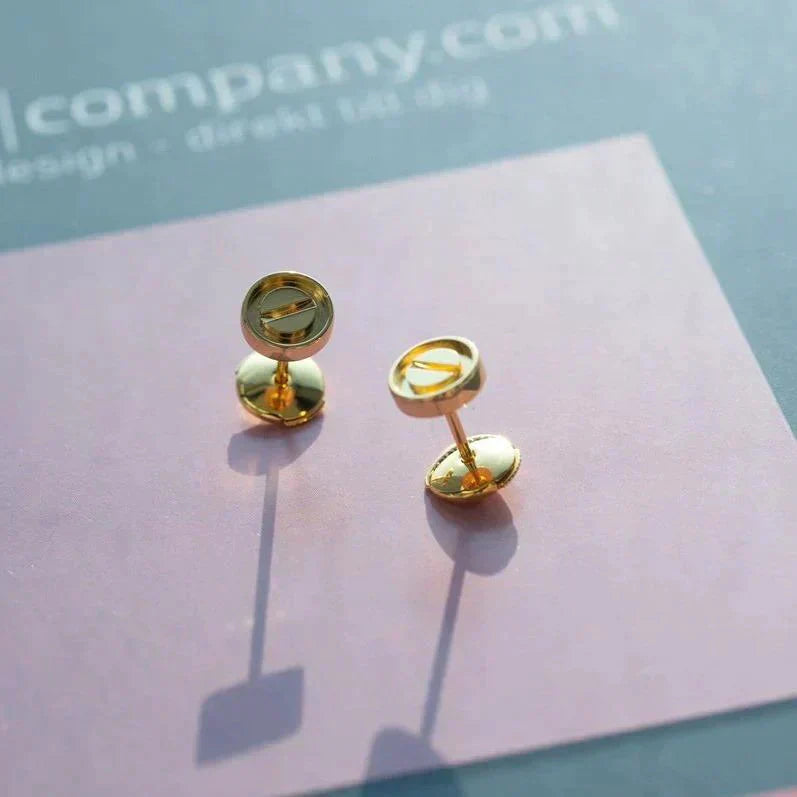 [Clover]LOVE EARRINGS GOLD 10MM
