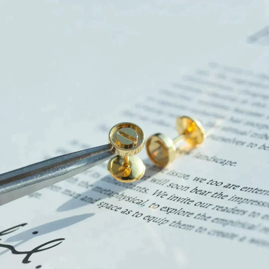 [Clover]LOVE EARRINGS GOLD 10MM