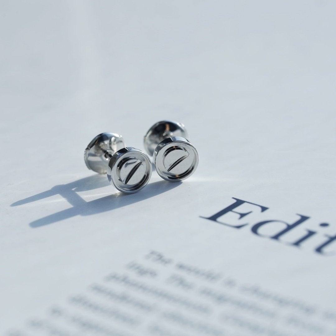 [Clover]LOVE EARRINGS SILVER 10MM