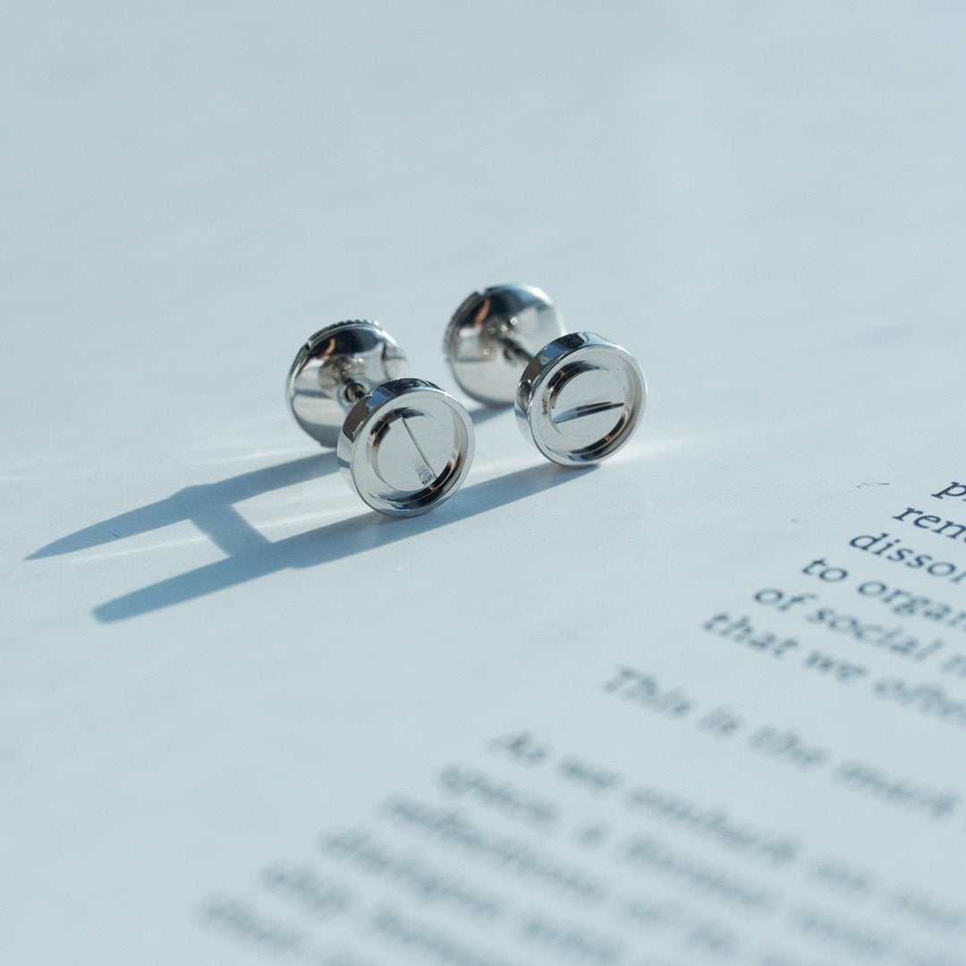 [Clover]LOVE EARRINGS SILVER 10MM