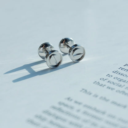 [Clover]LOVE EARRINGS SILVER 10MM