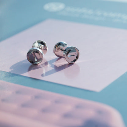 [Clover]LOVE EARRINGS SILVER 10MM