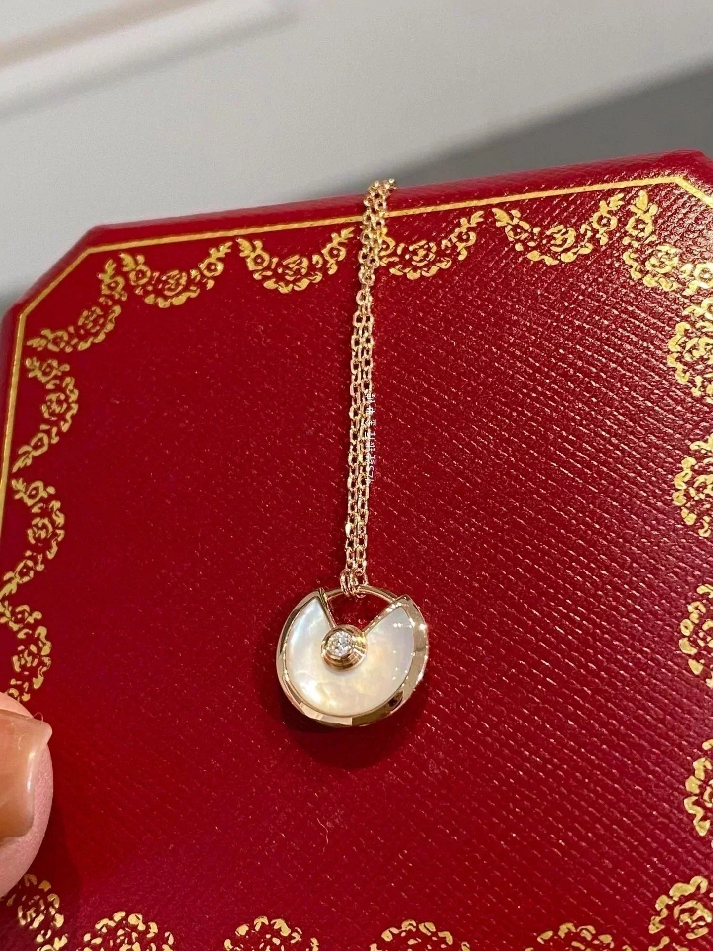 [Clover]AMULETTE ROSE GOLD MOP NECKLACE