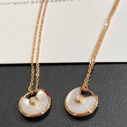 [Clover]AMULETTE ROSE GOLD MOP NECKLACE