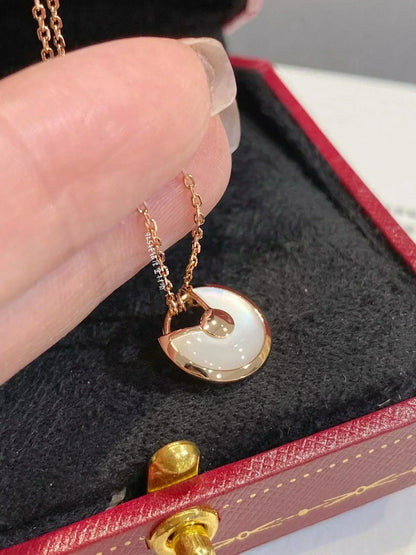 [Clover]AMULETTE ROSE GOLD MOP NECKLACE