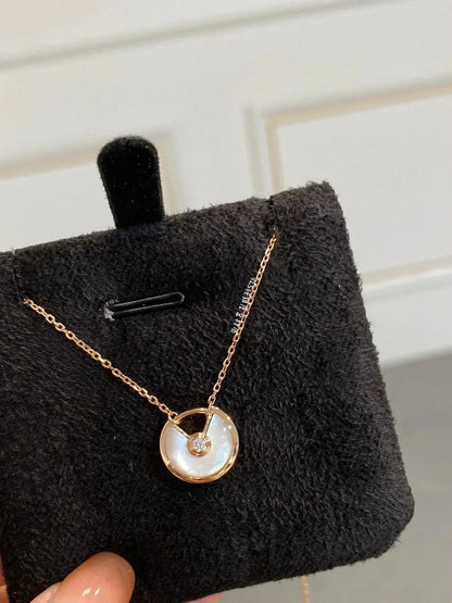 [Clover]AMULETTE ROSE GOLD MOP NECKLACE