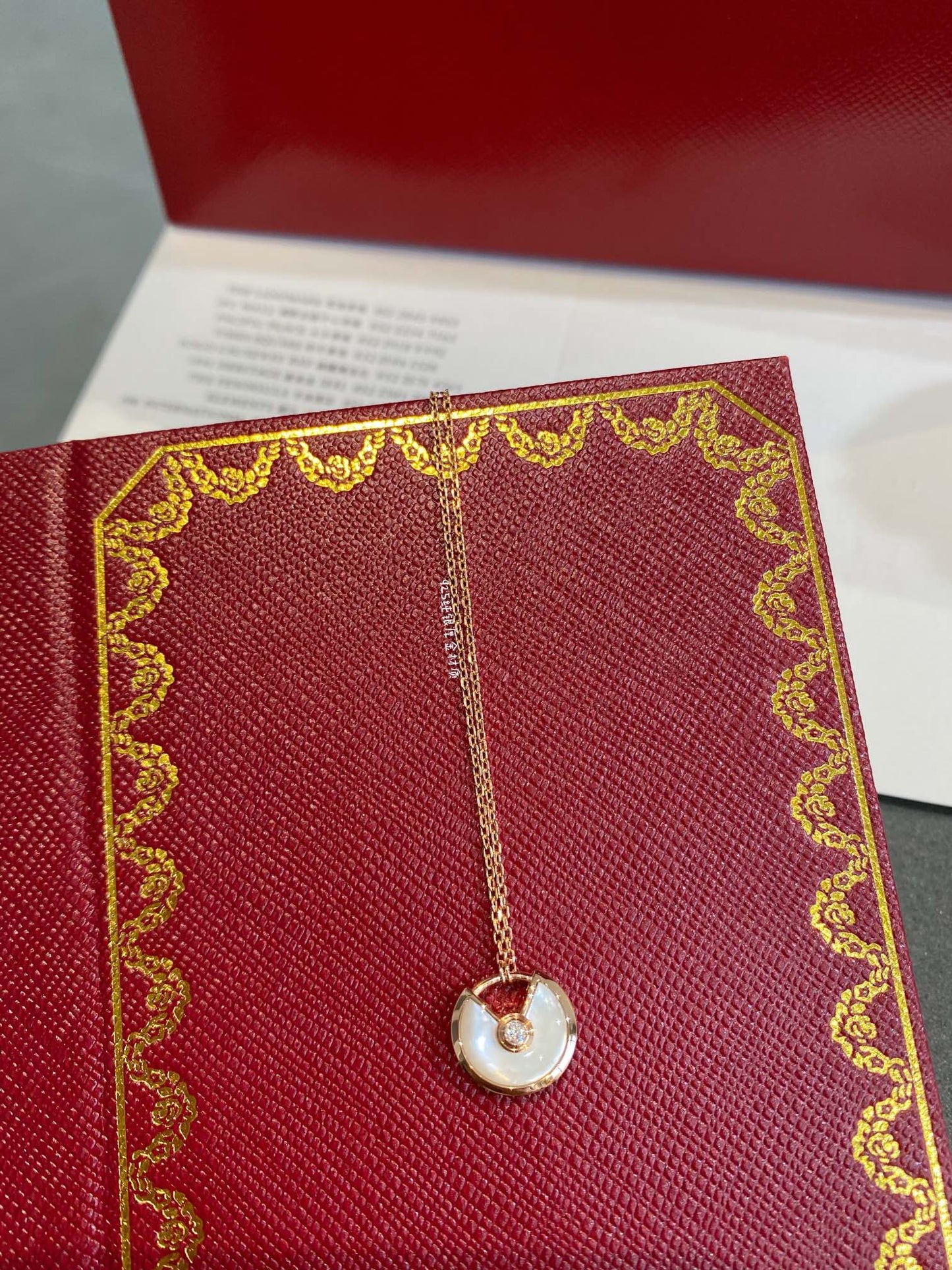 [Clover]AMULETTE ROSE GOLD MOP NECKLACE
