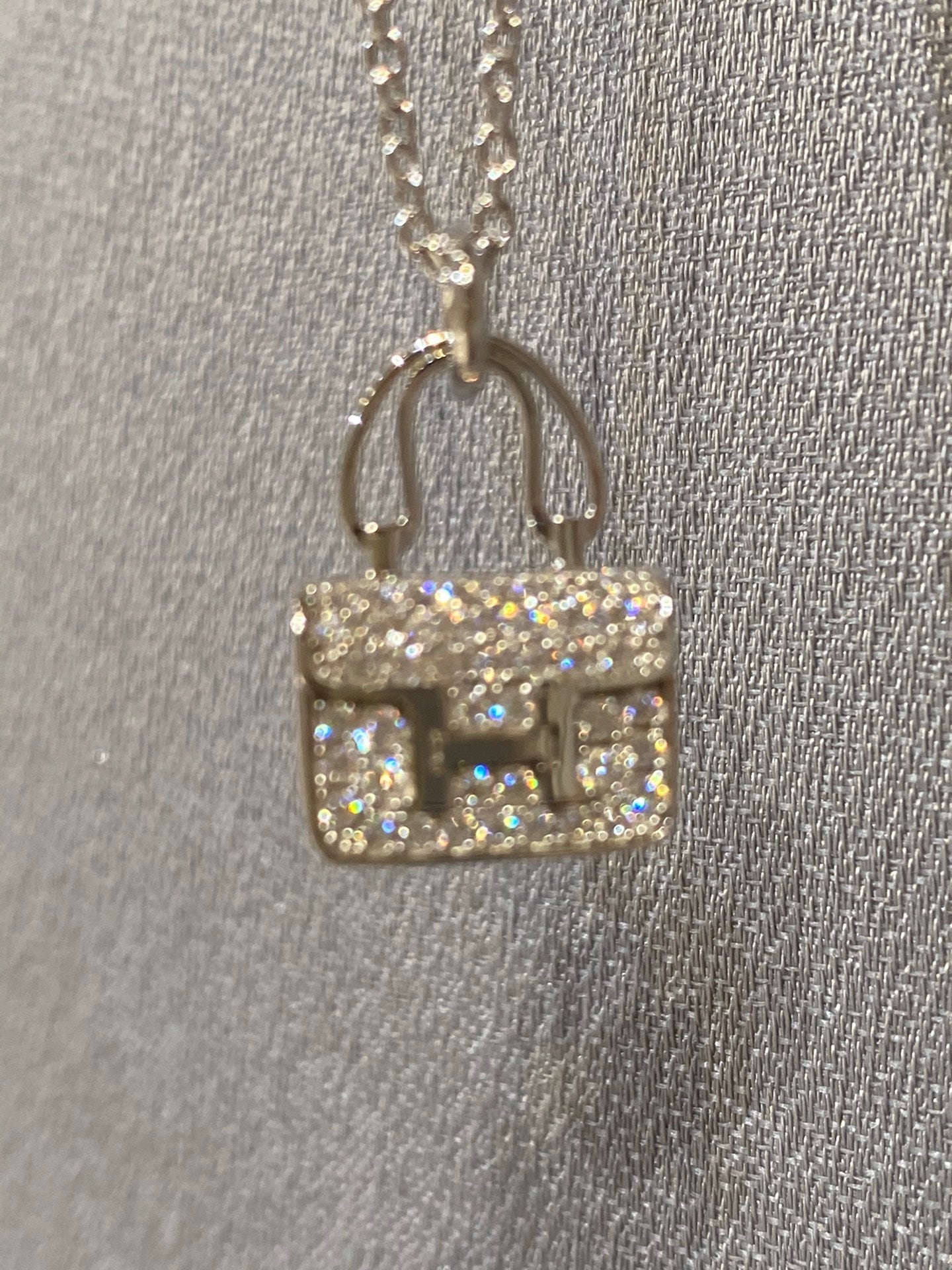 [Clover]CONSTANCE PEDANT DIAMOND NECKLACE