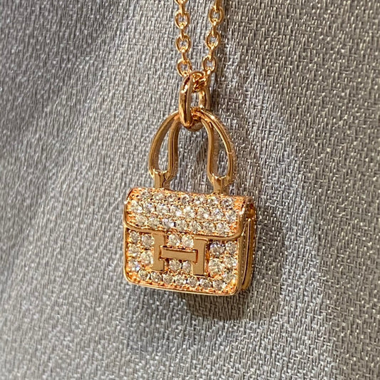[Clover]CONSTANCE PEDANT DIAMOND NECKLACE