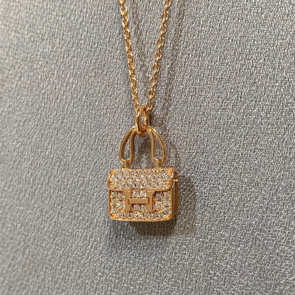 [Clover]CONSTANCE PEDANT DIAMOND NECKLACE