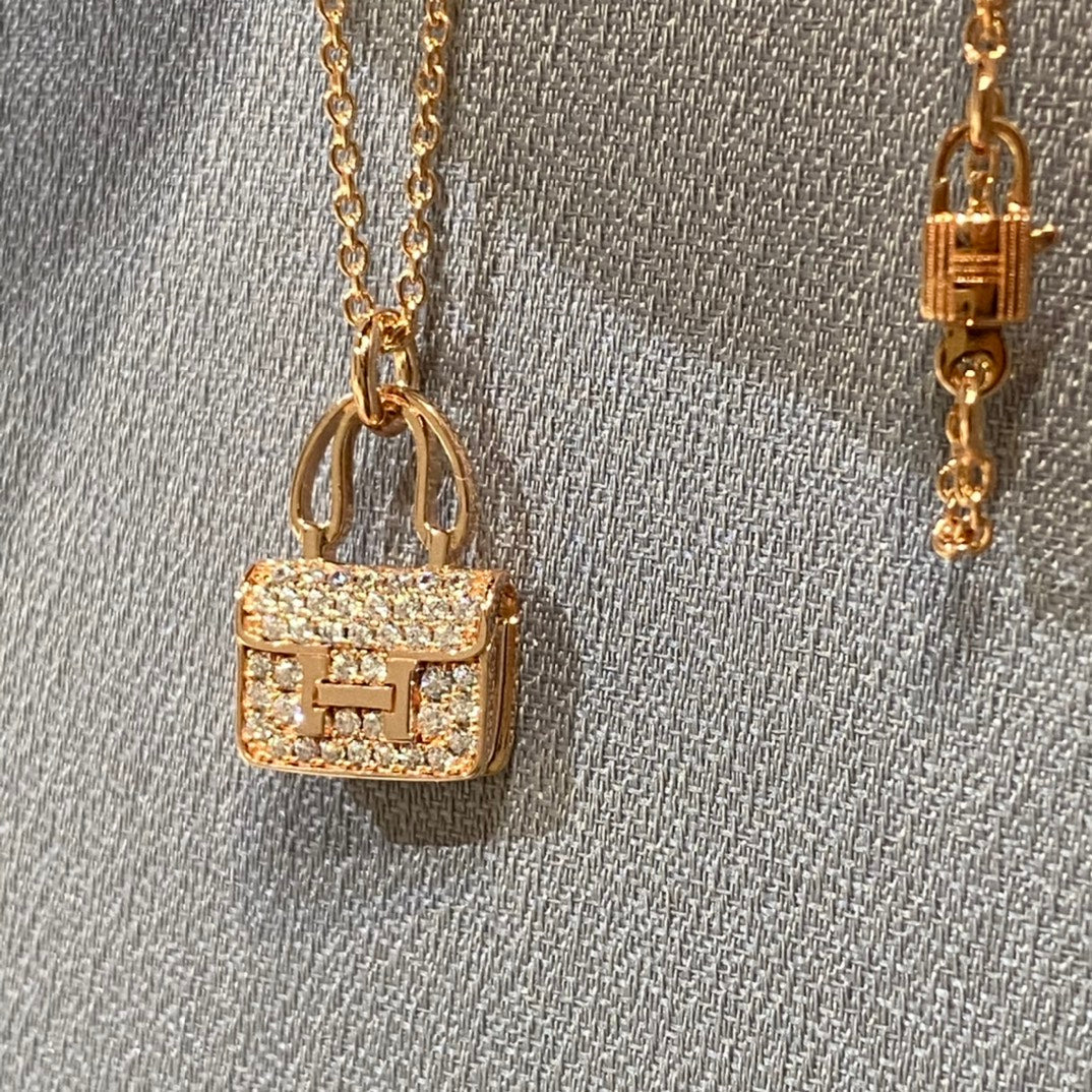 [Clover]CONSTANCE PEDANT DIAMOND NECKLACE