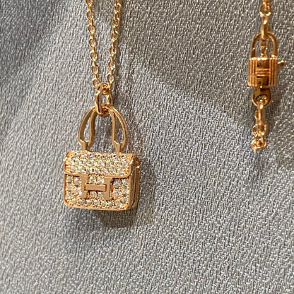 [Clover]CONSTANCE PEDANT DIAMOND NECKLACE