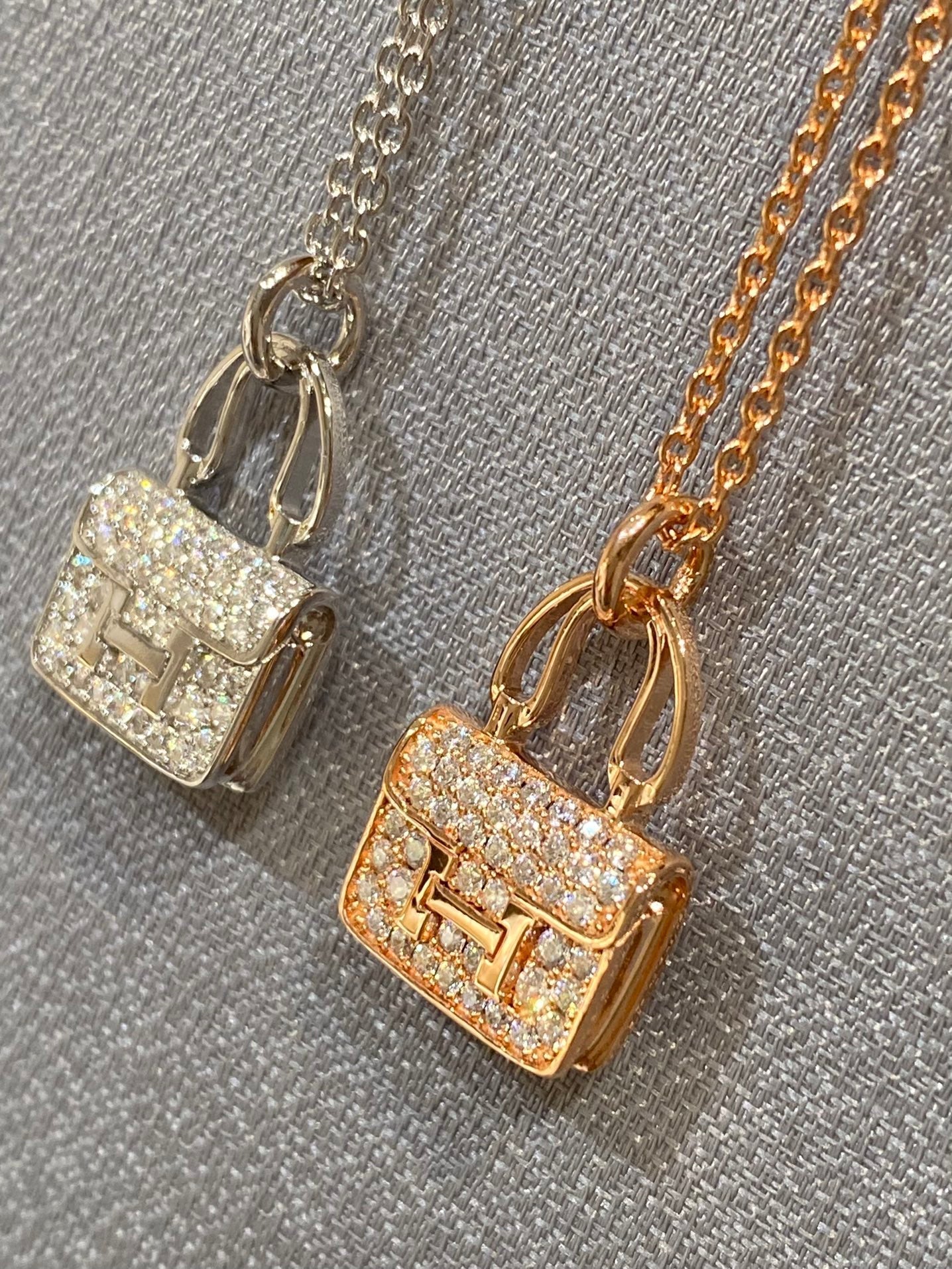 [Clover]CONSTANCE PEDANT DIAMOND NECKLACE