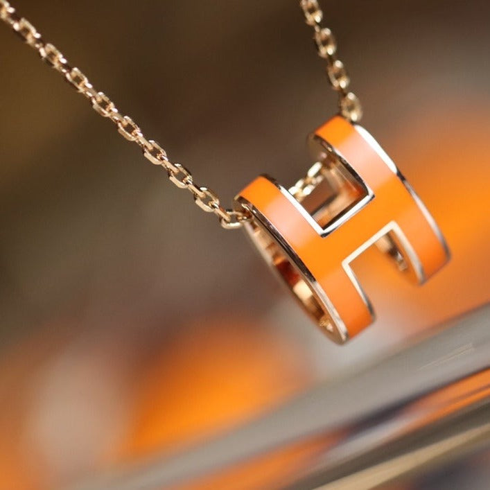 [Clover]POP H PEDANT PINK GOLD