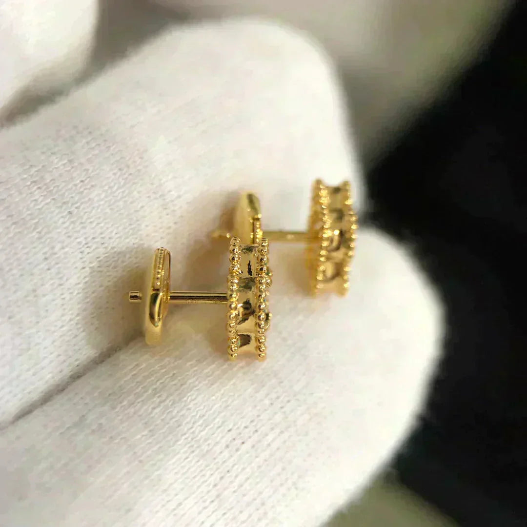 [Clover]CLOVER MINI 9.5MM MALACHITE  EARRINGS