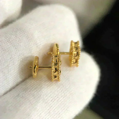 [Clover]CLOVER MINI 9.5MM MALACHITE  EARRINGS