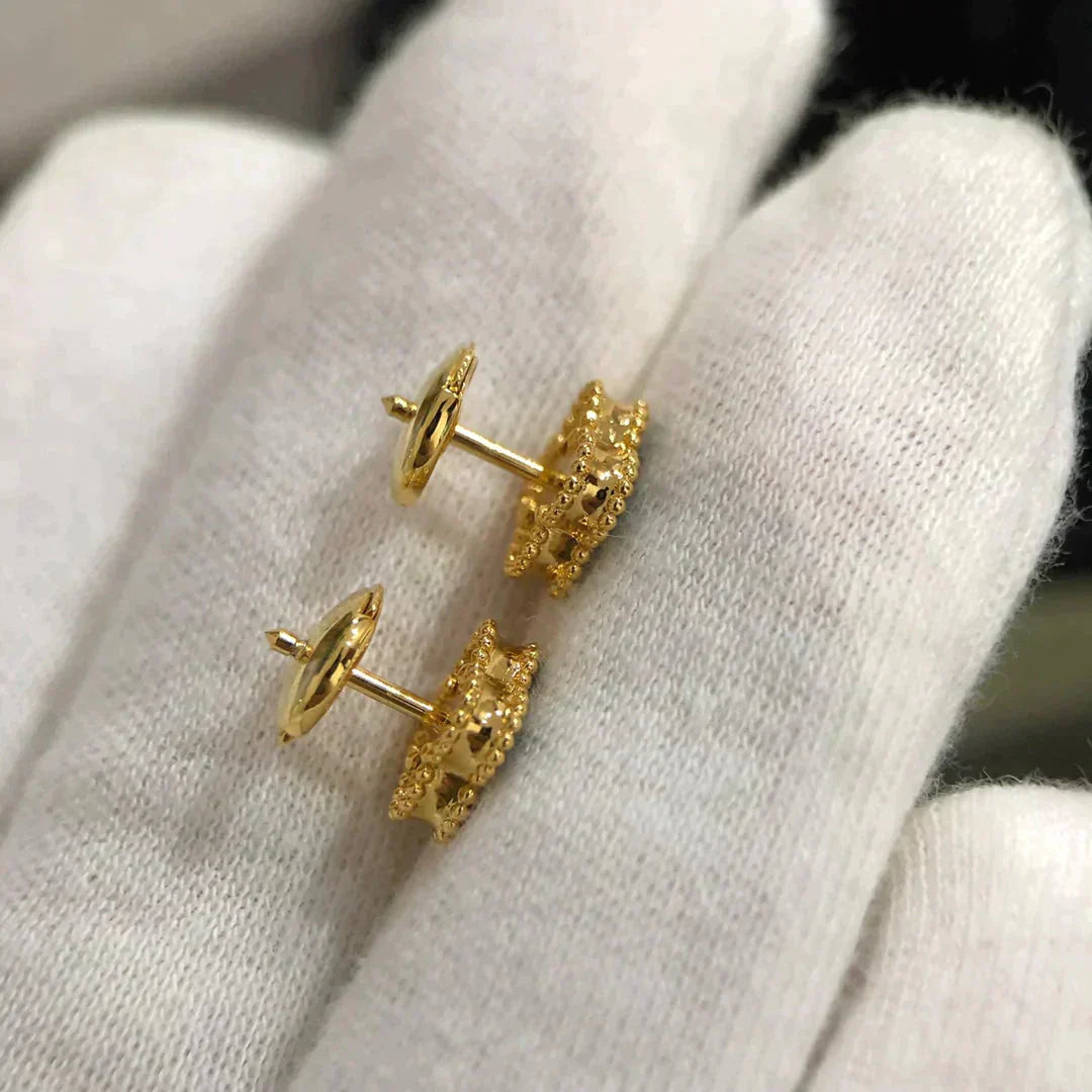 [Clover]CLOVER MINI 9.5MM MALACHITE  EARRINGS