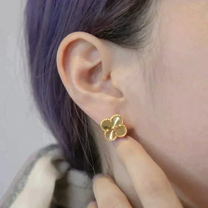[Clover]CLOVER MEDIUM 1 MOTIFS LASER EARRINGS