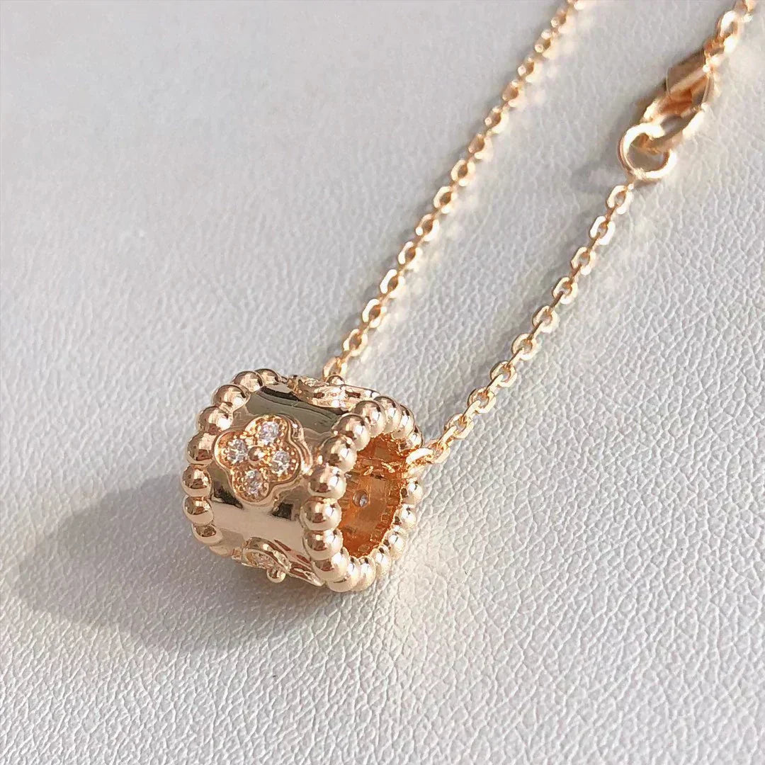 [Clover]PERLEE PEDANT NECKLACE GOLD / ROSE GOLD