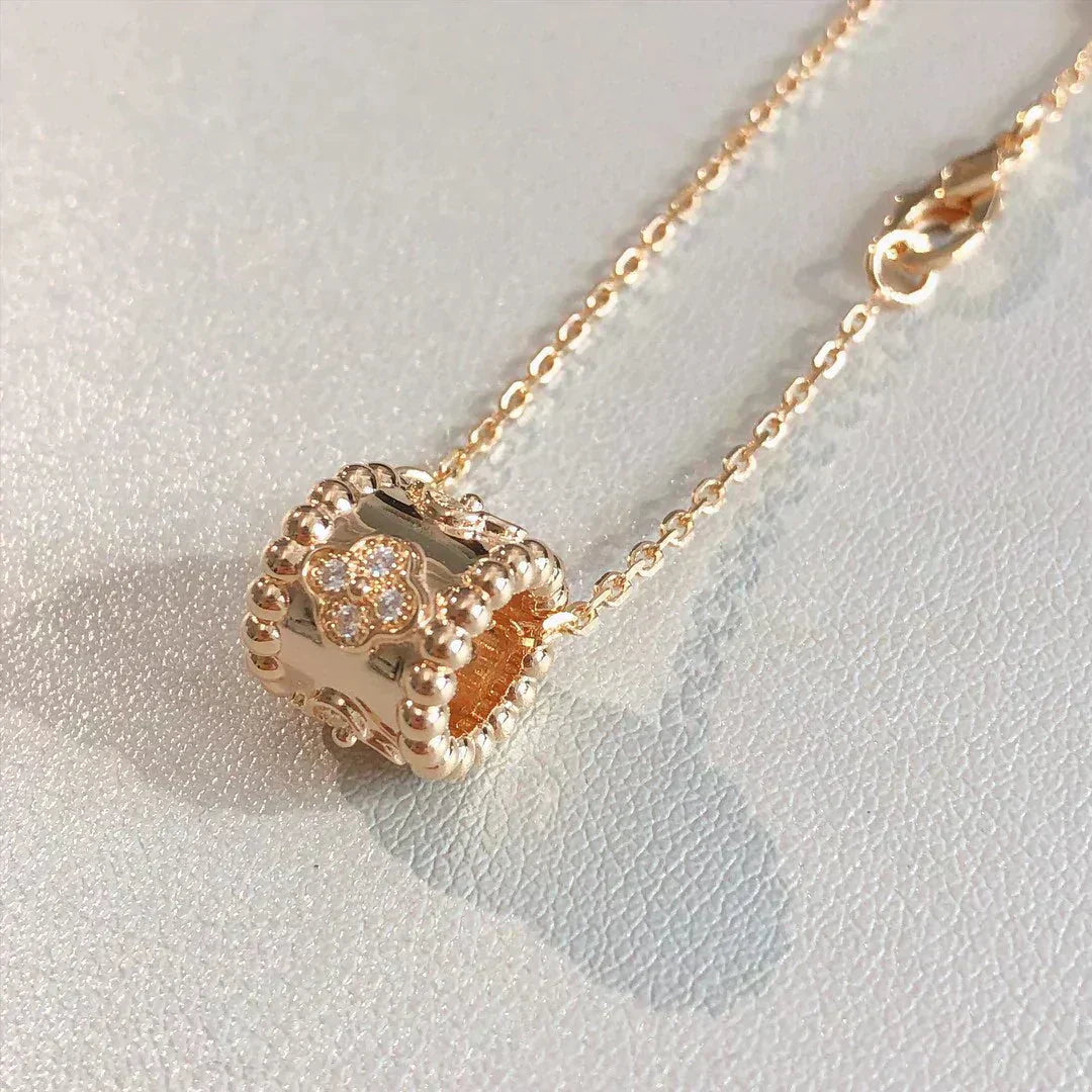 [Clover]PERLEE PEDANT NECKLACE GOLD / ROSE GOLD