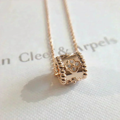 [Clover]PERLEE PEDANT NECKLACE GOLD / ROSE GOLD