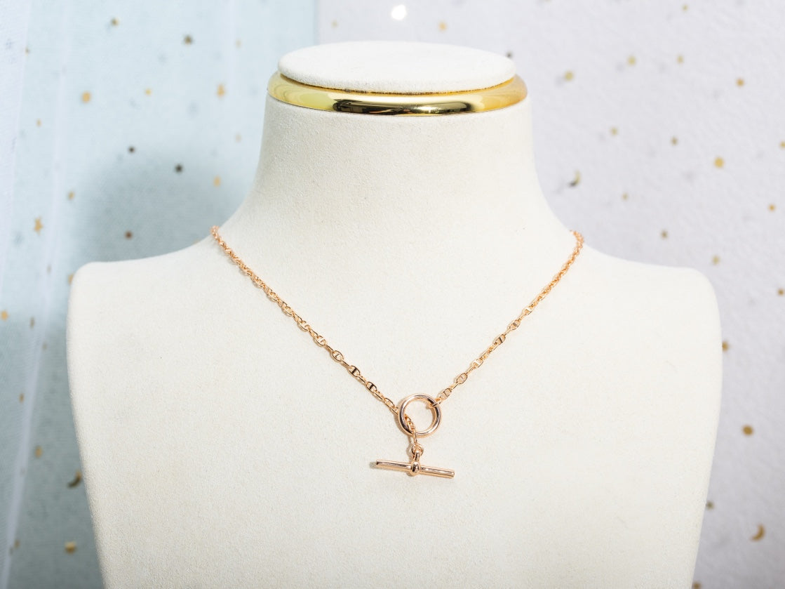 [Clover]ECHAPPEE NECKLACE PINK GOLD