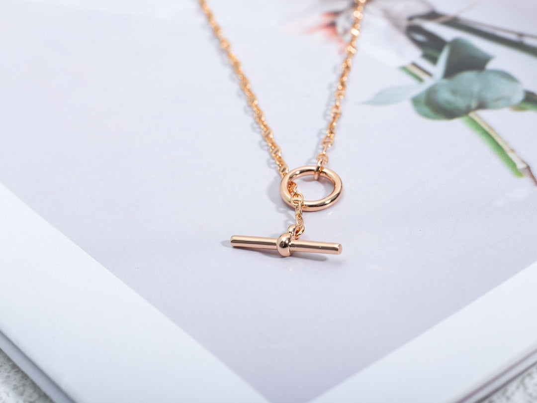 [Clover]ECHAPPEE NECKLACE PINK GOLD