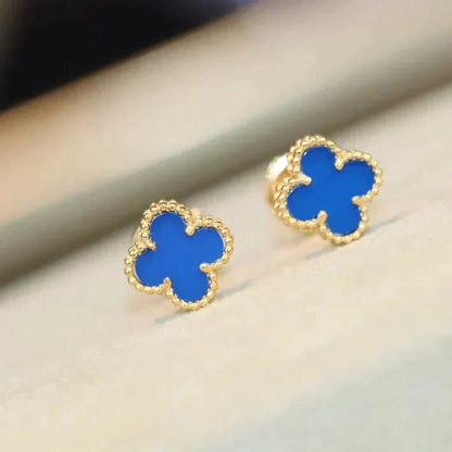 [Clover]CLOVER MINI 9.5MM TURQUOISE EARRINGS