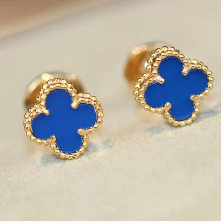 [Clover]CLOVER MINI 9.5MM TURQUOISE EARRINGS