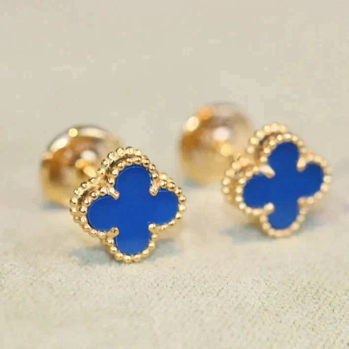 [Clover]CLOVER MINI 9.5MM TURQUOISE EARRINGS